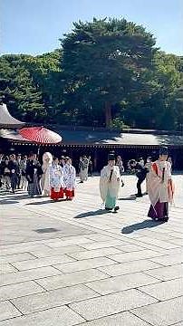 Meiji Jingu Bridal Procession "参進 (Sanshin)" #MeijiJingu #明治神宮 #Japanlife
