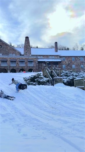Snow angels, sled rides, and tiny skaters living their best winter day at Mountain Lake Lodge. ❄️✨ Our Winter Whimsy Holiday Gift Shop is open and we are operating normally today! Most forecasts are calling for 1 to 3 inches, but up here at around 4,000 ft elevation we may see 4 inches, and some models even show 3 to 7 inches. If you plan to come up, please drive with care so you can enjoy all the snowy magic safely! | Mountain Lake Lodge