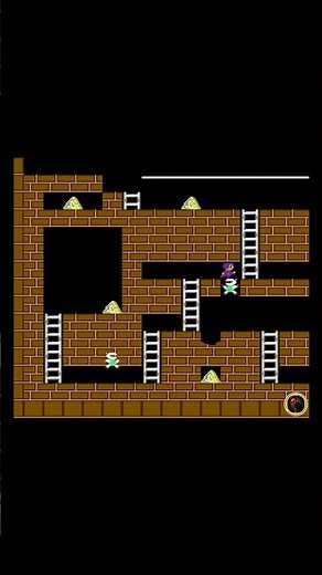 Lode Runner : Stage 6 || NES Game Play