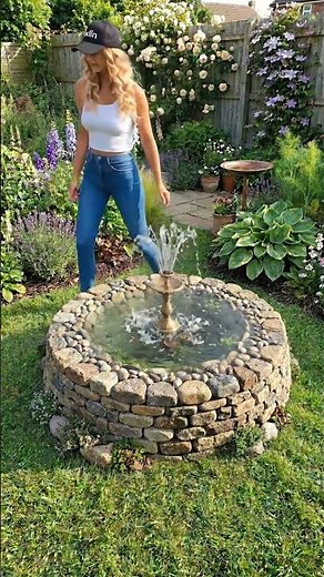 How to Build a DIY Tire Pond & Fountain in Your Garden