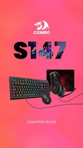 ¡Conoce el combo S147!  Teclado con macros y RGB, mouse liviano con switches Huano, audífonos con cancelación de ruido y alfombrilla antideslizante. Todo lo que necesitas para jugar al máximo.  #redragon #gaming #comboS147 #shiva #pisces #king #cronus #mouse #mice #keyboard #headset #mousepad | Redragon Perú | Facebook