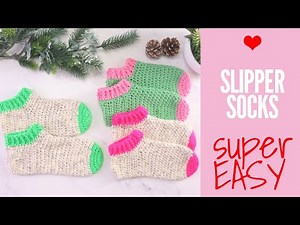 How to Crochet Slipper Socks 🧦 | Easy & Cozy Beginner Pattern