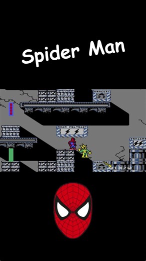 Spider-Man vs Electro ⚡ NES Retro Boss Fight #Shorts