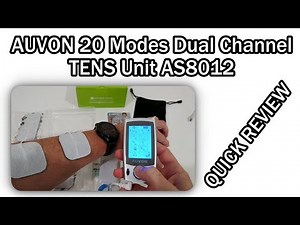 AUVON 20 Modes Dual Channel TENS Unit AS8012 Muscle Stimulator Machine for Pain Relief QUICK REVIEW