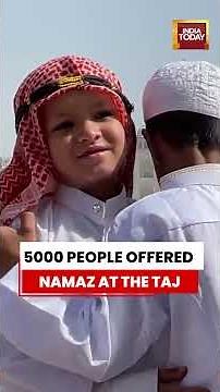 Taj Mahal Witnesses Peaceful Eid-ul-Adha Celebrations #viral #tajmahal #eidaladha #bakrid #festival