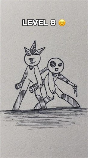 How to Draw Stickman in Different Levels Part 38 ✨