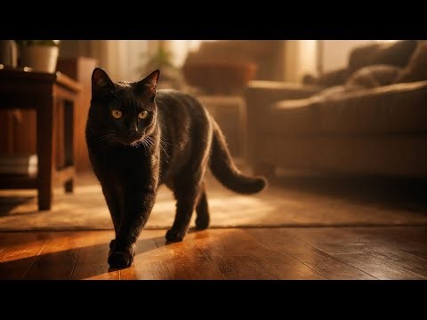 A Day in Shadow’s Life | AI Cat Story 🐾🖤