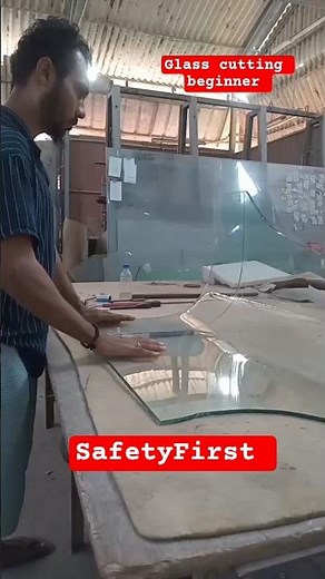 How to Safely Cut and Bend Glass at Home #shorts