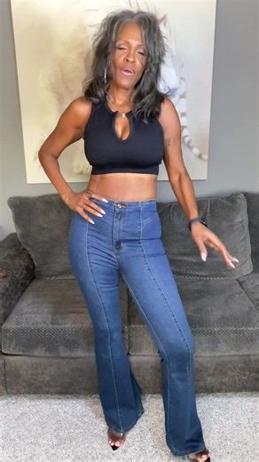 High Waisted Stretch Flare Denim Jeans — Styled for Now and Fall