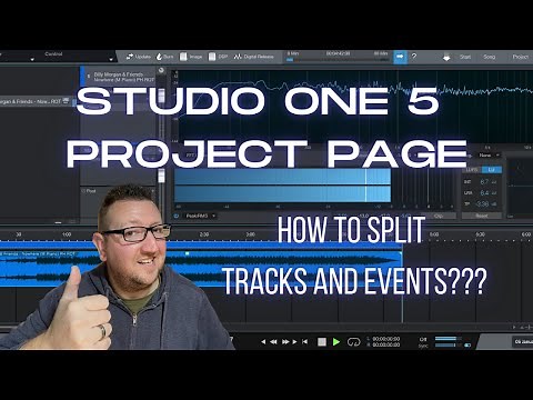 Mastering in STUDIO ONE 5 - PROJECT PAGE - Splitting Tracks & Events - HOW AND WHY???