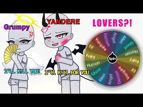 Making a Couple OC [Yandere #5 Edition]🚩(LOVERS?!) (Spin The Wheel!) || Gacha Challenge