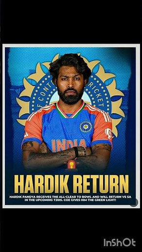 🔥💥HARDIK PANDYA IS BACK IN ACTION!🚨💥