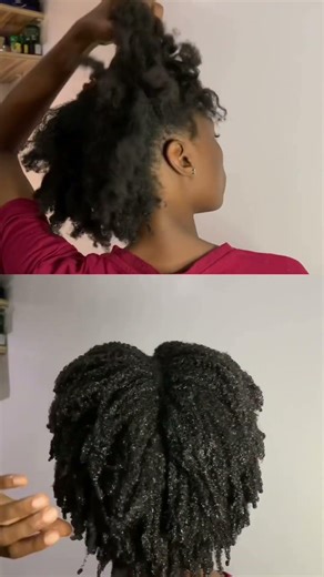 Before and after transformation using flaxseed gel. #flaxseed #naturalhair