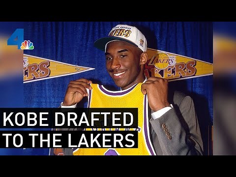 Footage of Kobe Bryant Getting Drafted to the Los Angeles Lakers | From the Archives | NBCLA