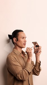 How to get a chic wash of color using Patrick’s eyeshadow technique and our new Major Dimension Artistry Edit Eyeshadow Palettes 🤎 Swirl the fluffy end of our Dual-Ended Eyeshadow Brush into the formula and tap off any excess powder. Blend eyeshadow all over the lid, evenly distributing product into the crease. Once most of the pigment is off the brush, slowly diffuse it up into the brow bone. | Patrick Ta Beauty