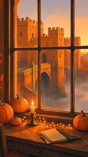 Spooky Autumn Castle 🎃 Classic Halloween Ambience