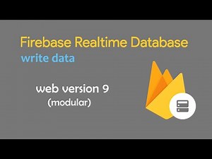 how to write data in a #firebase realtime database ( #modular version 9) #firebasereltimedatabase