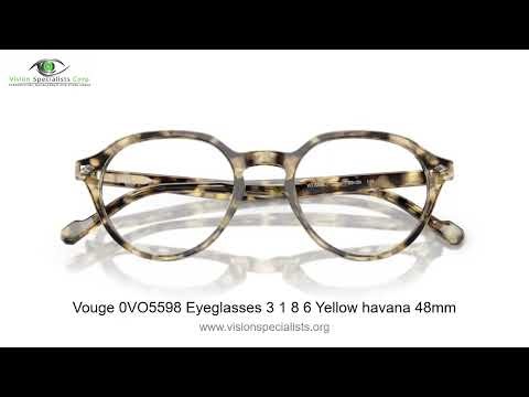 Vouge 0VO5598 Eyeglasses 3 1 8 6 Yellow havana 48mm