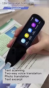 Hordozható intelligens 112 nyelvű fordítótoll, többfunkciós offline fordító, valós idejű nyelvi fordító, olvasó toll🌐✨ Mondjon búcsút az „elveszett fordításban” pillanatoknak lapolvasó és fordítótollankkal 👉 Vásároljon most:http://luckkin.com/d.php?product_id=c5vTN33 | Luckkin.vip