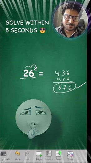 Square ANY 2 Digit Number in Seconds 🔥 (Vedic Maths Trick)