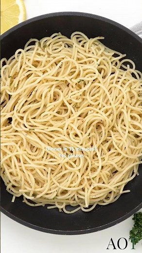 Lemon Butter Pasta in 15 Minutes | Quick & Easy Dinner