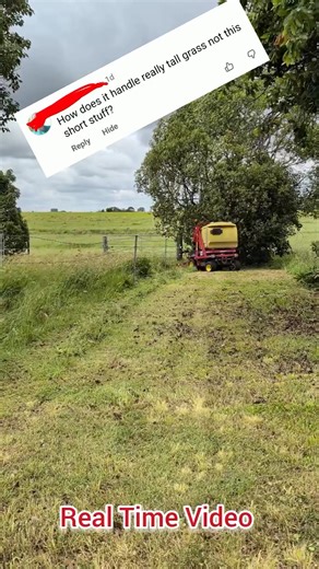 Real time video of cutting and collecting tall grass, The Gianni Ferrari has a dual blade system that cuts grass up into fine peace's | Daniel Smith