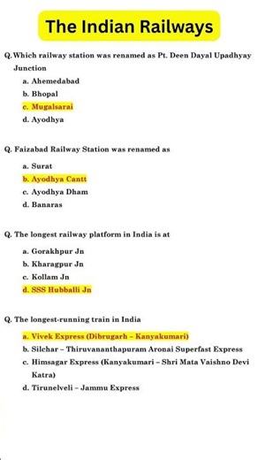 Indian Railways-1 | Kerala PSC GK Questions | Degree Prelims Prep | PYQ Degree Prelims #gk #gkquiz