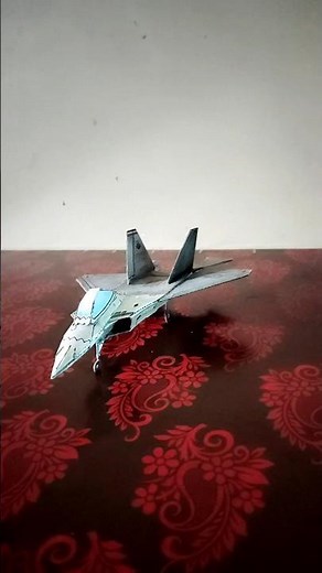 F-22 Model F-22 F-22 Raptor Paper Plane Model #papercraft