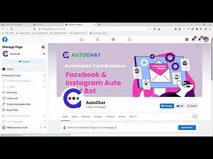 How to set the Getting started Button and Persistent Menu on Facebook Messenger using AutoChat