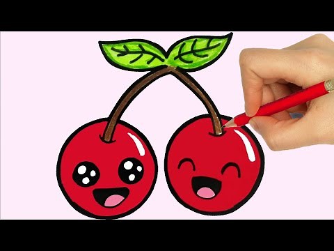 HOW TO DRAW A CHERRY - DRAWING CHERRY
