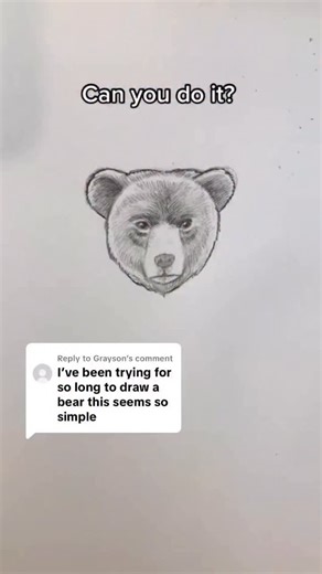 How to draw a bear! Make sure to save the video so you can follow along later! What’s next? #drawingtutorial #howtodraw a #bear #art #drawinglessons #wildlife | Iamshaneburke
