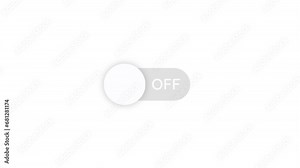 Buttons to turn on and off functions. Modern website UI design with sliding bars.