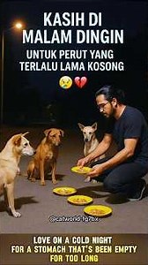 Love on a Cold Night for a Stomach That's Been Empty for Too Long #cat #viral #funny #shorts #short