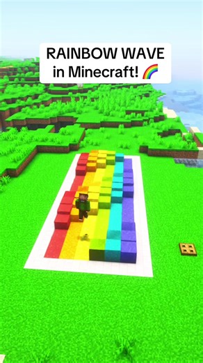 Minecraft Rainbow Wave Build Guide