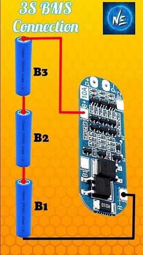 3S BMS Wiring Diagram | 12V Battery Connection | "BMS Connection for 3S 12V Lithium Battery Pack