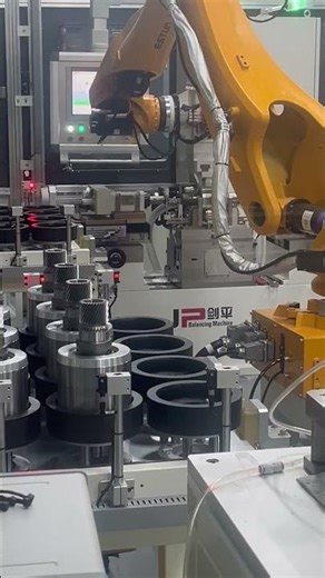 BYD E Rotor Assembly Line Automatic Balancing Machine With Robot