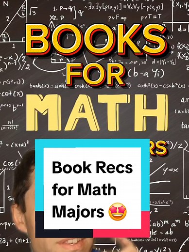 Here are my recommendations for some of the best math books for each of the main classes in a math major, from learning how to do proofs, calculus, linear algebra, differential equations, analysis, differential geometry, number theory, and algebra! #tiktokbookrecscontest #math #books #mathbooks #mathmajor