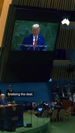 Donald Trump has used his major speech to the United Nations General Assembly to launch a ferocious attack on the institution, ridicule the global transition to clean energy and label climate change as the “greatest con job ever perpetrated on the world”.⁣ ⁣ Read the full recap: https://bit.ly/4gD6uRn | The Australian