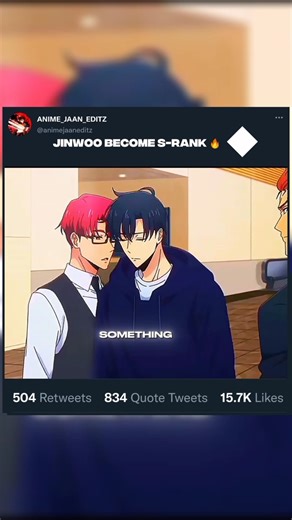 jinwoo sung becom S-rank hunter #sololeveling #jinwoo