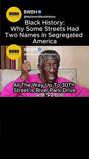 Black History: Why Some Streets Had Two Names In Segregated America' #blackhistory #america #shorts