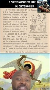 LE CHRISTIANISME EST UN PLAGIAT DE LA SPIRITUALITÉ ORIGINELLE DE L'ÉGYPTE ANTIQUE. L'Égypte antique à été annexé et colonisé par les grecques pendant plus de 300 ans avant l'ère romaine. Pendant ce temps, ils ont créé la bibliothèque d'Alexandrie dans lequel ils ont traduit les textes des temples africains et les y ont conservé. C'est encore un grecque qui a rédiger cet ouvrage égyptologue et écrivain. L'auteur s'appelle Mayassis Sotirios et est l'auteur du livre MYSTÈRES ET INITIATIONS DE L'ÉGY