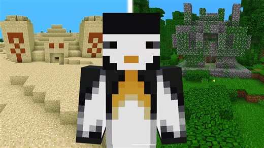 Minecraft Xbox tracking the temple for hidden treasures