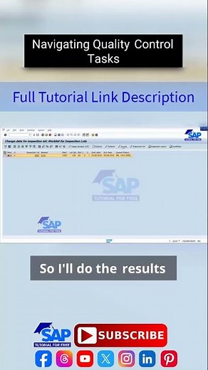 Navigating Quality Control Tasks | SAP QM in Procurement | SAP Tutorial For Free | SAP ERP Software