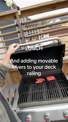 One of the best projects you can add to your deck if you’re needing privacy is some movable louvers that allow you to see through but close them whenever you’re wanting privacy for eating or sunbathing. I’ll be posting a video soon showing how easy it is to do this and make it look, professional