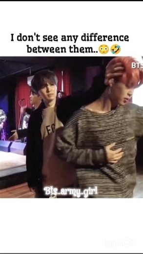 I don't see any difference between them...🤣😳#bts#yoonmin#funny#shorts
