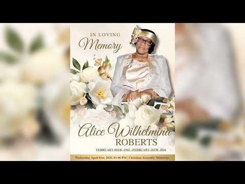 Funeral Service for Alice Wilhelmina Roberts