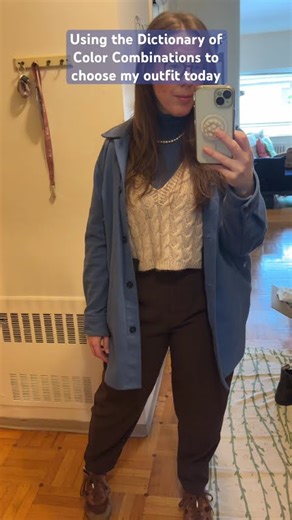 Using the Dictionary of Colour Combinations to choose my outfit today!