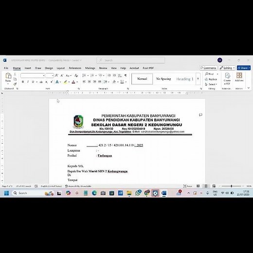 How to Automatically Create Letterheads in Word #shortvideo #tutorial #words