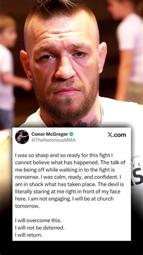 Conor McGregor Makes Emotional Statement Following UFC 329 Defeat