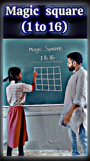 Magic Square( 1to 16 )☺️ #remix #music #phonkmusic #albert #funny #djalbert #alberteinstein #comedy